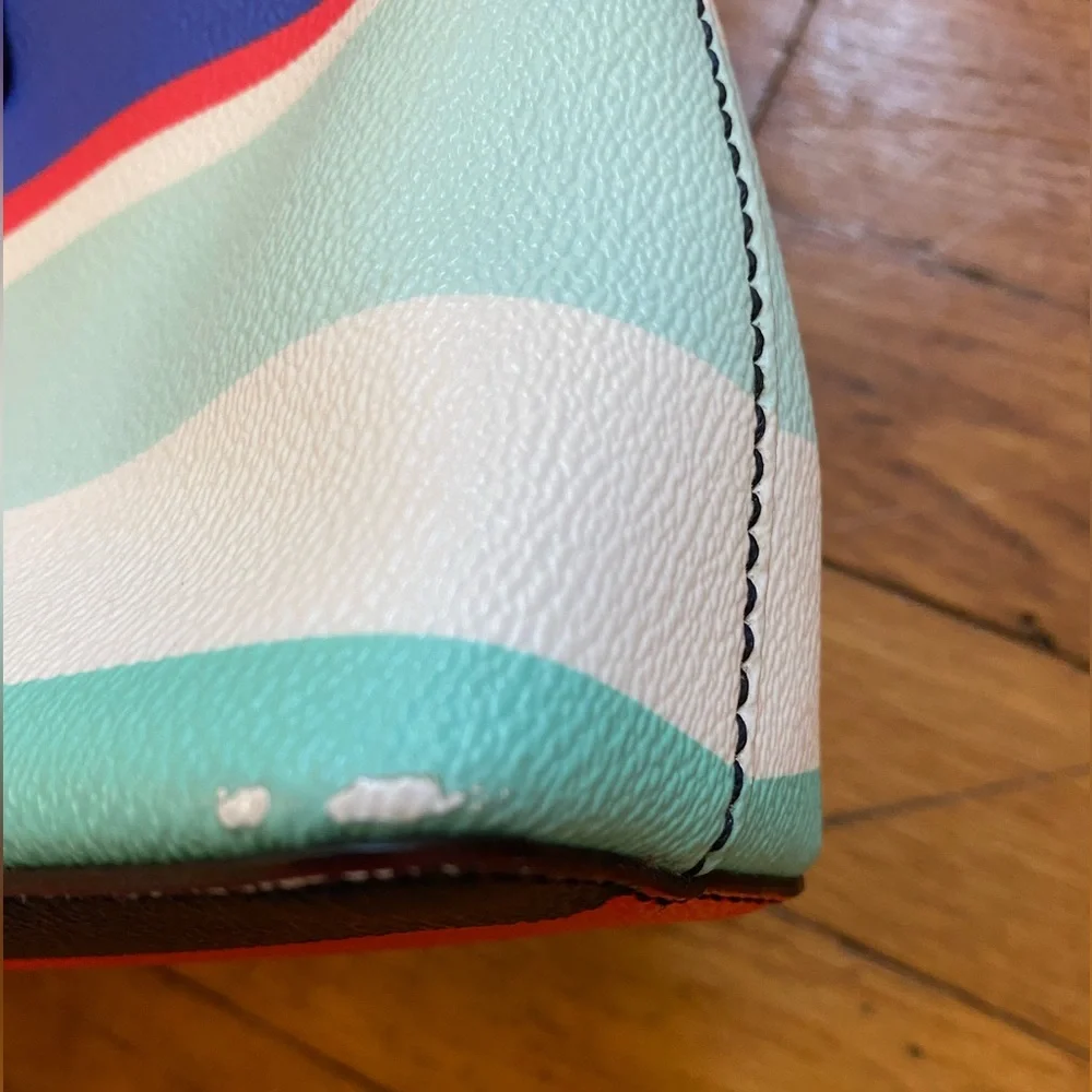 KATE SPADE Wellesley Hanna Stripe Crossbody Shoulder Purse Handbag Multicolor